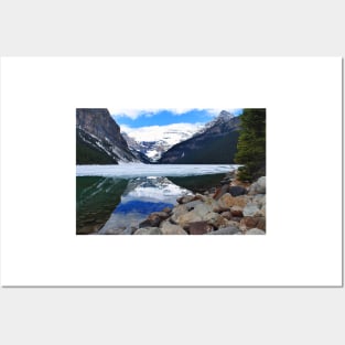 Lake Louise Victoria Glacier Alberta Canada Posters and Art